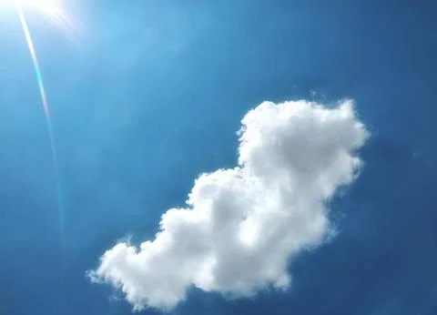 Blue sky with white clouds Stock Photos