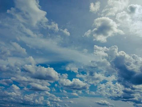 Blue sky with white clouds Stock Photos