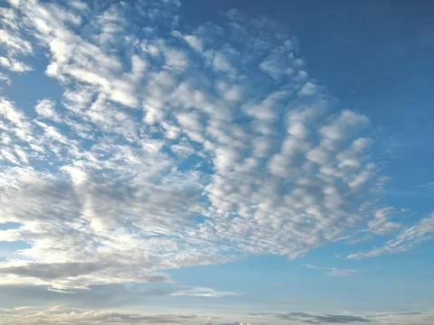 Blue sky with white clouds Stock Photos