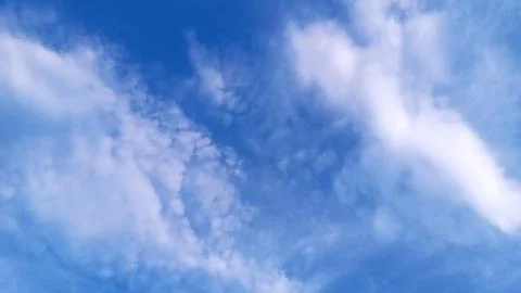 Blue sky with white clouds Foto stock