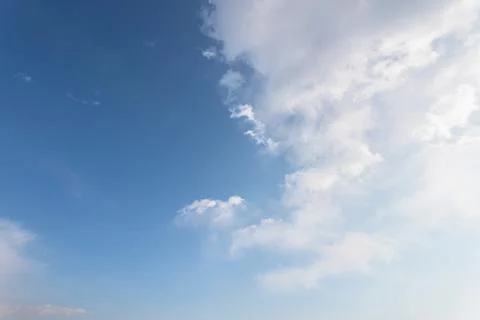 Blue sky with white clouds Stock Photos
