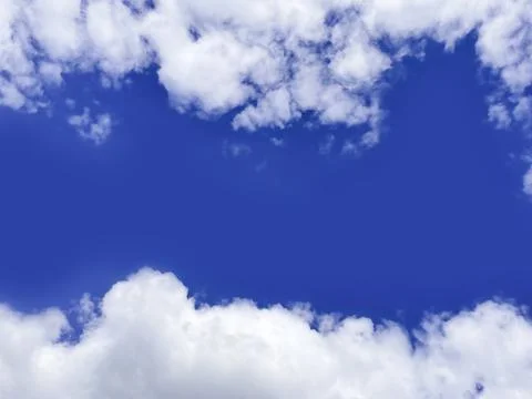 Blue sky with white clouds Stock Photos