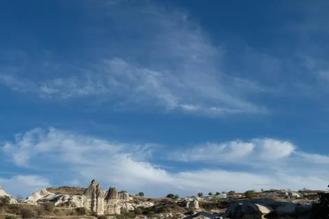 Blue sky with white clouds Stock Photos