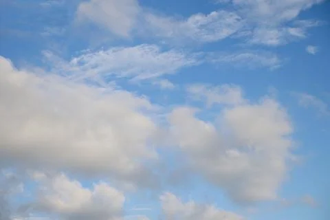 Blue sky with white clouds Stock Photos