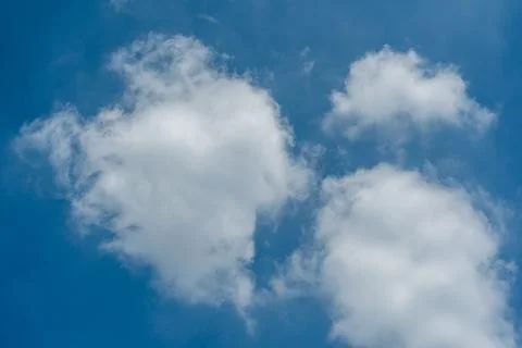Blue sky with white clouds Stock Photos