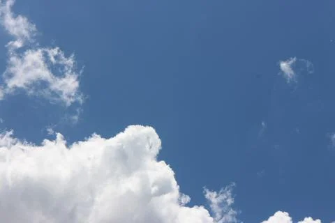 Blue sky with white clouds. Stock Photos