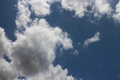 Blue sky with white clouds Stock Photos