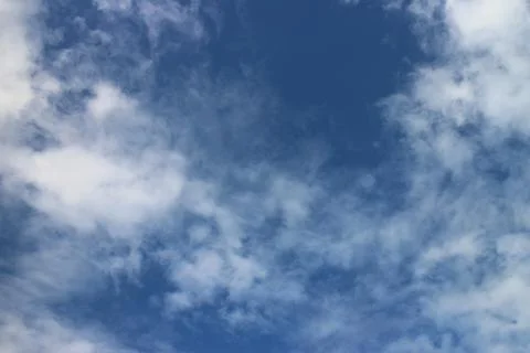 Blue sky with white clouds Stock Photos