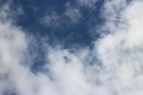 Blue sky with white clouds Stock Photos