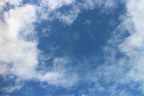 Blue sky with white clouds Stock Photos