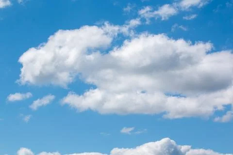 Blue sky with white clouds Stock Photos