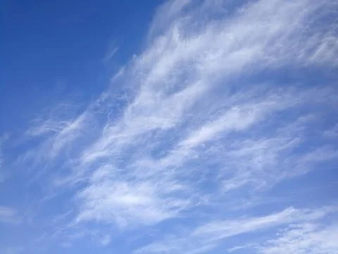 Blue sky with white clouds Stock Photos