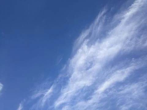 Blue sky with white clouds Stock Photos