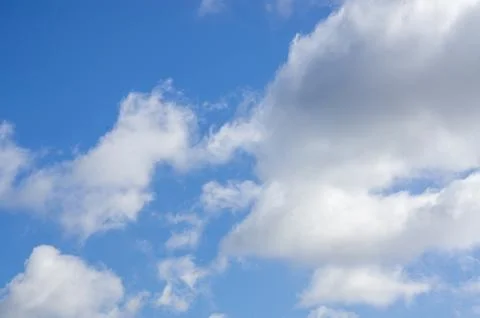 Blue sky with white clouds Stock Photos