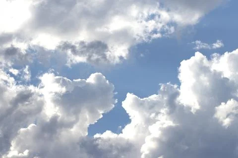 Blue sky with white clouds Stock Photos