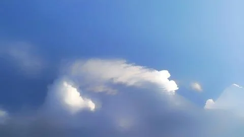 Blue sky with white clouds Stock Photos