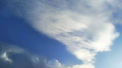 Blue sky with white clouds Stock Photos