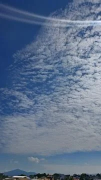 Blue Sky with White Clouds Stock Photos