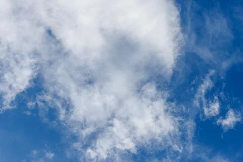Blue Sky with White Clouds Stock Photos