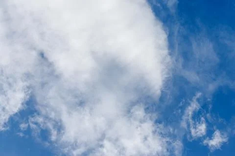 Blue Sky with White Clouds Stock Photos