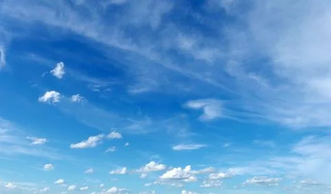 Blue sky with white clouds Stock Photos