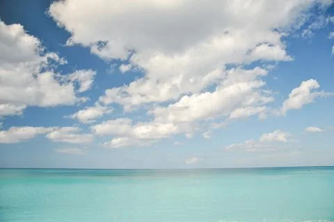 Blue sky with white clouds Stock Photos