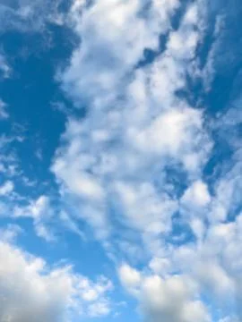 Blue Sky with White Clouds 스톡 사진