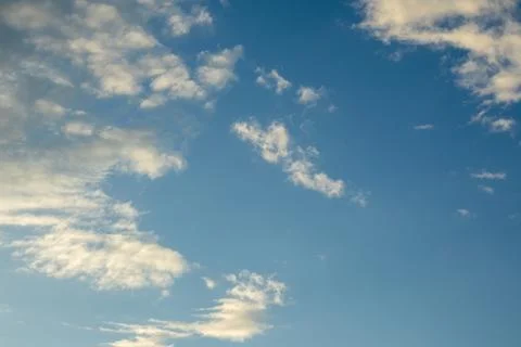 Blue Sky with White Clouds Stock Photos