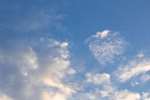 Blue Sky with White Clouds 스톡 사진