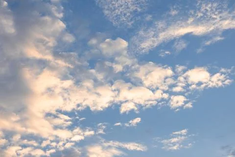 Blue Sky with White Clouds Stock Photos