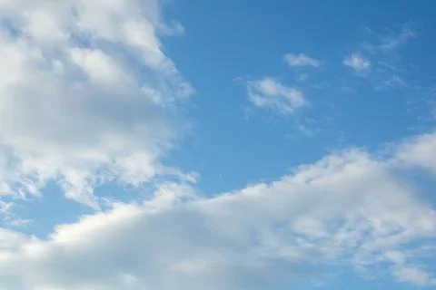 Blue Sky with White Clouds Foto stock