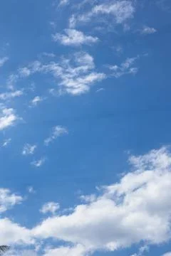 Blue Sky with White Clouds Foto stock