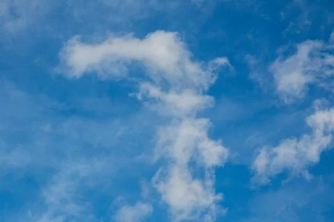 Blue Sky with White Clouds Foto stock