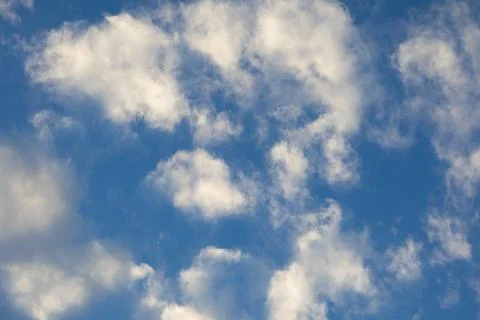 Blue Sky with White Clouds Foto stock