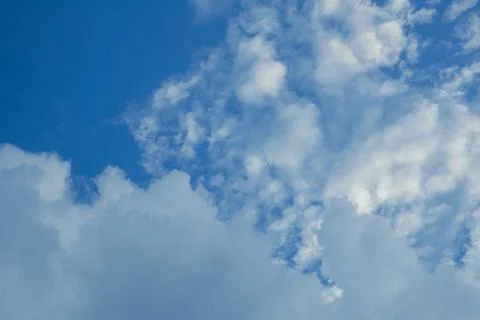 Blue Sky With White Clouds 스톡 사진