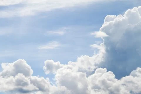 Blue sky with white clouds. Stock Photos
