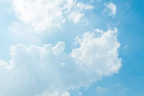 Blue sky with white clouds.. Fotos de archivo