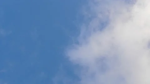 Blue sky white clouds. Puffy fluffy white clouds. Cumulus cloud cloudscape ti 스톡 동영상 146007530