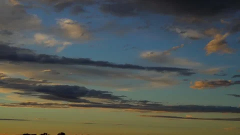 Blue sky white clouds. Puffy fluffy white clouds. Cumulus cloud cloudscape Stock Footage 270719133