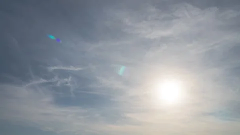 Blue sky white clouds. Puffy fluffy white clouds. Stock Footage 276308191