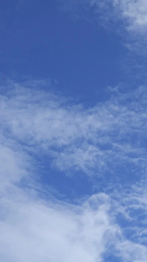 Blue sky white clouds. Puffy fluffy white clouds. Video stock 277635738