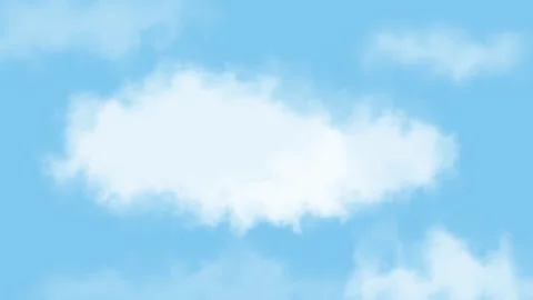 Blue Sky With White Clouds in Seamless Loop Background Video stock 333302757