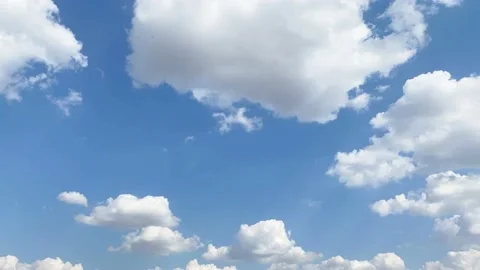 Blue sky white clouds, sky Timelapse, sky clouds Stock Footage 169011168