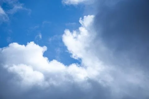 Blue sky white clouds for sky replacements Stock Photos