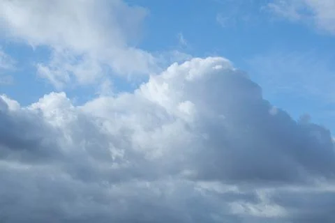 Blue sky white clouds for sky replacements Stock Photos
