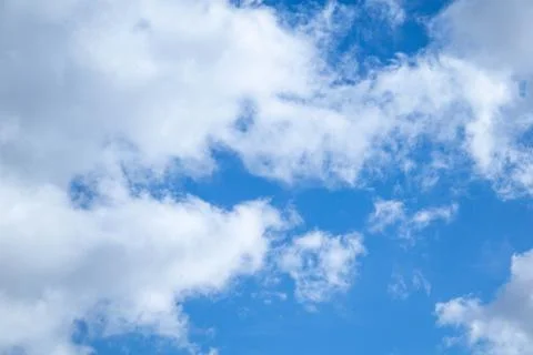 Blue sky white clouds for sky replacements Stock Photos