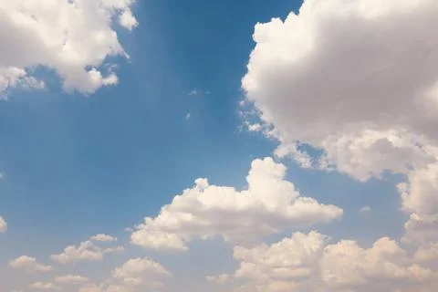 Blue sky white clouds, sky background Stock-Fotos
