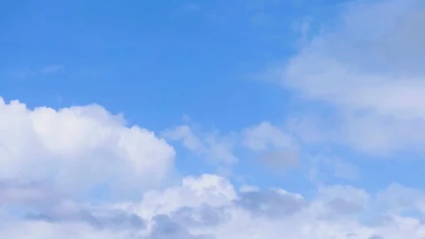 Blue sky with white clouds slowly moving Video stock 111651004
