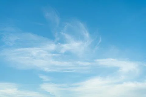 Blue Sky White Clouds Texture Pattern Background Foto stock
