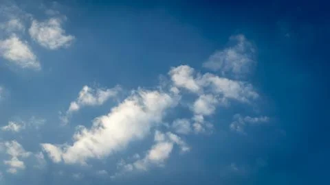 Blue sky with white clouds. texture or background Photos